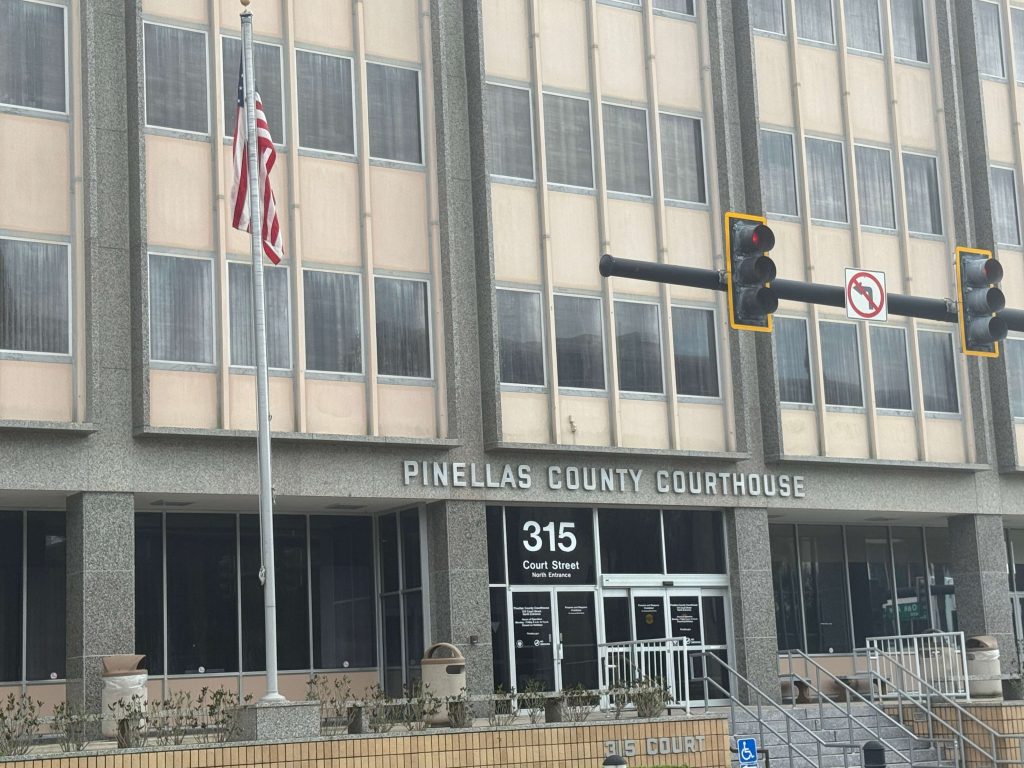 Clearwater Courthouse exterior at 315 Court St., home to the Pinellas County Clerk of Court Probate Department in Room 106. Florida Probate Law Group provides flat fee estate administration for families in Clearwater and the Sixth Judicial Circuit.