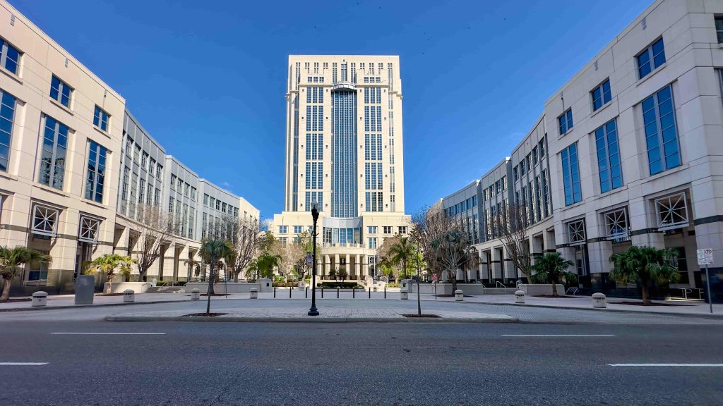 Orange County Judicial Complex located at425 N. Orange Avenue, Suite 335, Orlando, FL 32801, where flat fee probate attorneys from Florida Probate Law Group submit 9th Circuit estate filings for residents of Lake Nona